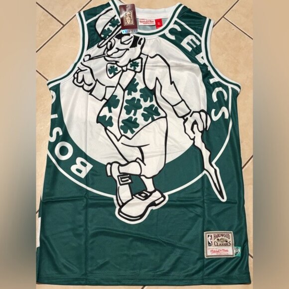 Boston Celtics Larry Bird # 33 Jersey Green/White , Unisex - Picture 7 of 12